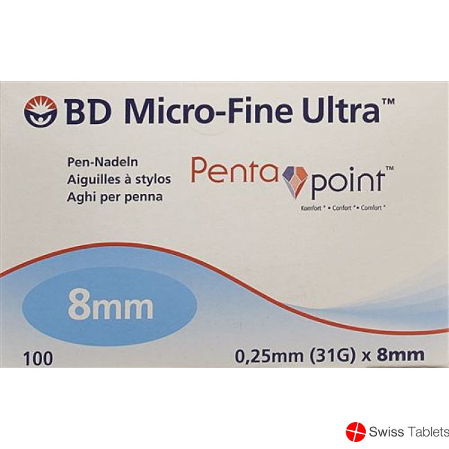 BD Microfine Ultra Pen Nadel 8mm 100 Stück buy online
