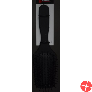 Herba Mini Hairbrush Softtouch Black