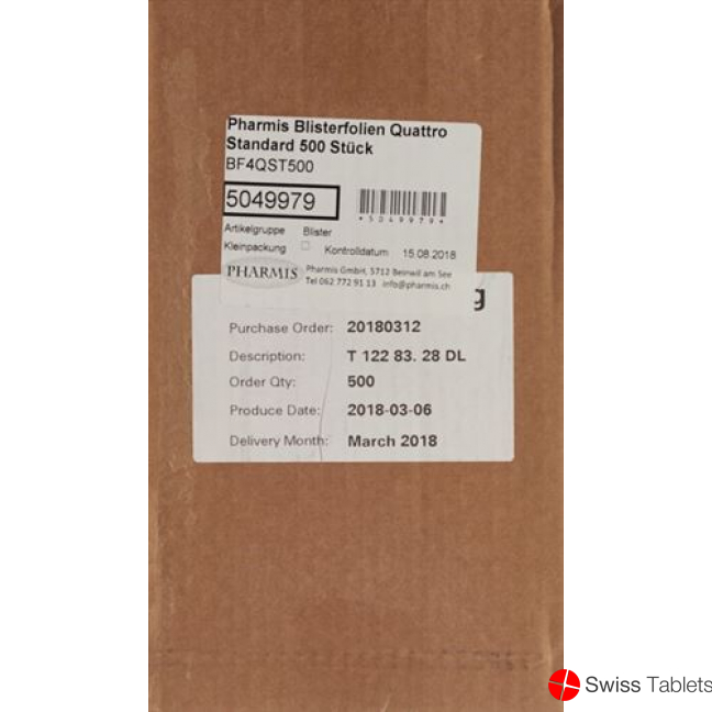 Pharmis Blisterfolien Quattro Standard 250 Stück buy online