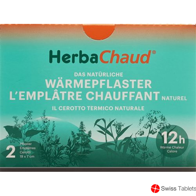 Herbachaud heat plaster 19x7cm buy online