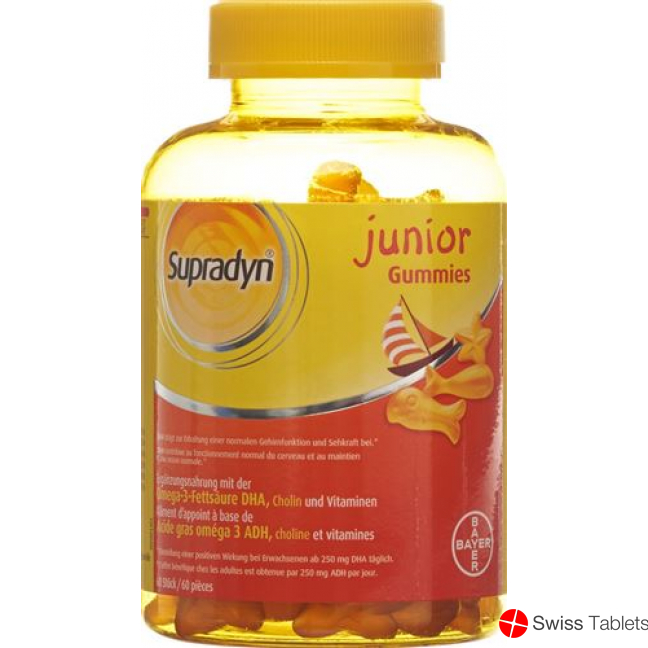Supradyn Junior jelly tin 60 pieces buy online
