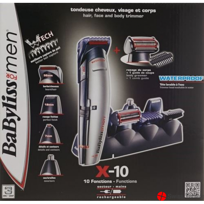 Babyliss trimmer X-10 hair-face body