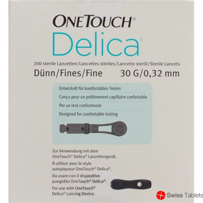One Touch Plus Delica Lancets 200 pieces