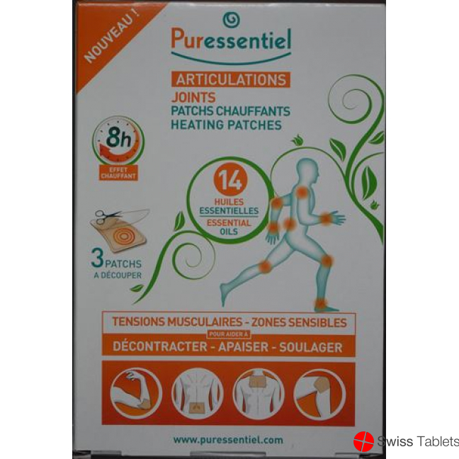 Puressentiel 14 essential oils 3 warming patches
