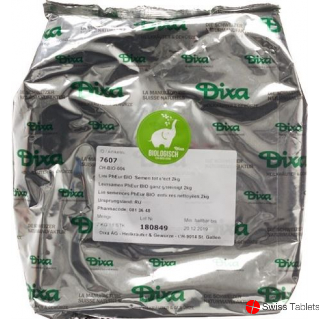 Dixa Flaxseed PhEur BIO completely cleaned 1 kg