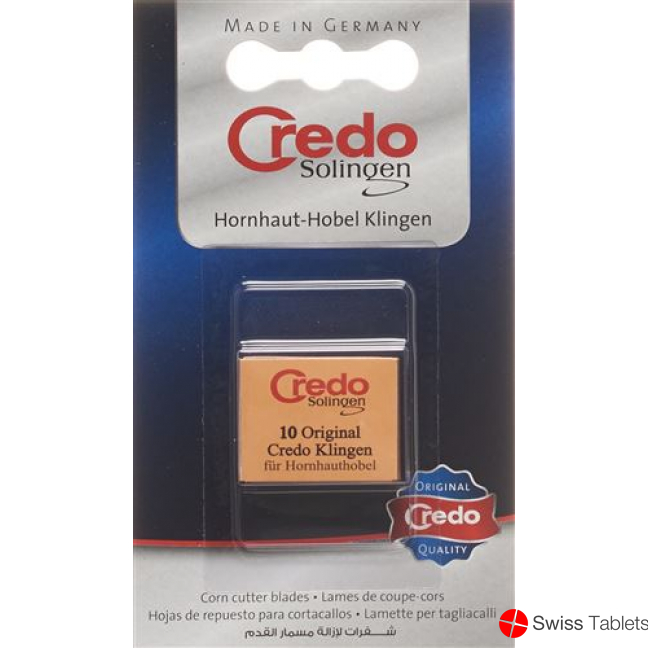 Credo Ersatzklingen Hornhauthobel 2x 10 Stück buy online