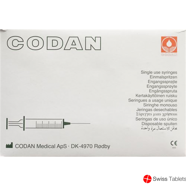 Buy online Codan Einmalspritze 3ml Luer Lock 100 Stück at SWISS TABLETS