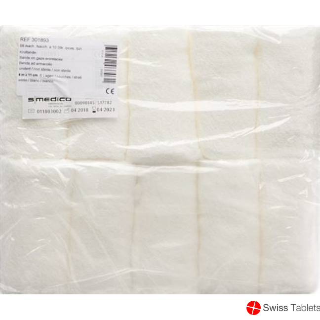Kruellbinde Schlingengaze 11cmx4m Weiss 10 Stück buy online