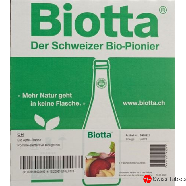 Biotta Bio apple edge 6 Fl 5 dl