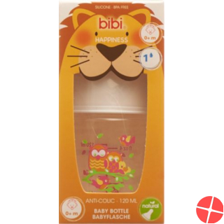 Bibi Flasche Sh Hp Pp 120ml Natsil 0+ Play New