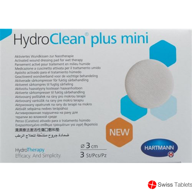 Hydroclean Plus 3cm Rund Mini 3 Stück buy online