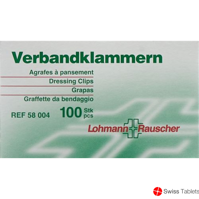 L&r Verbandklammern Hautfarben 100 Stück buy online