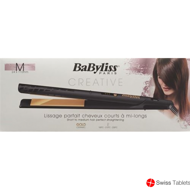 Babyliss hair straightener Gold Ceramic 24mm buy online