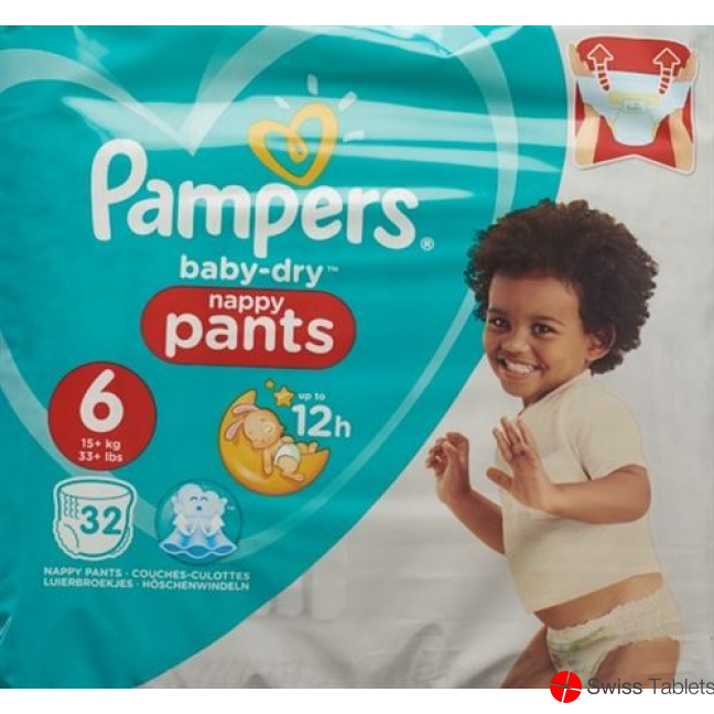 Pampers Baby Dry Pants Grösse 6 15+kg Ex La Spa 33 Stück buy online