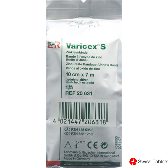 Varicex S Zinkleimbinde 10cmx7m 10 Stück buy online