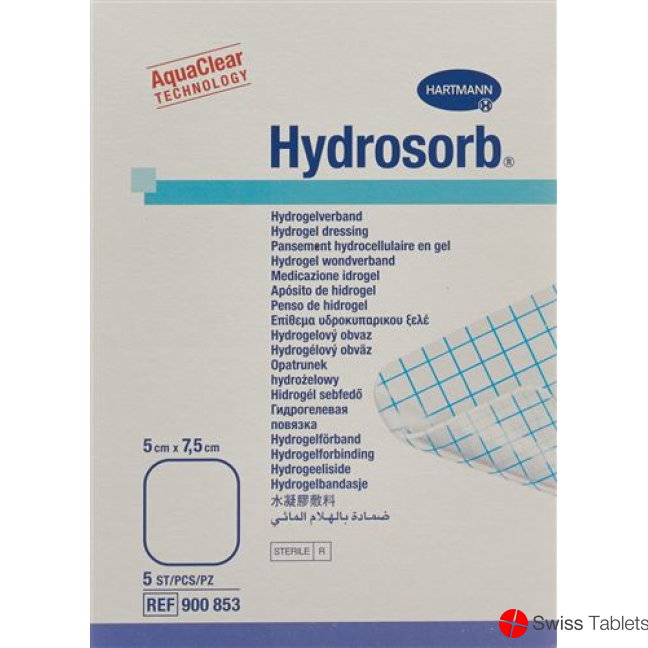 Hydrosorb Hydrogel Verband 5x7.5cm Steril 5 Stück buy online