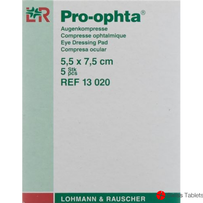 Pro-Ophta Augenkompresse 5.5x7.5cm Ungeschweisst 50 Stück buy online