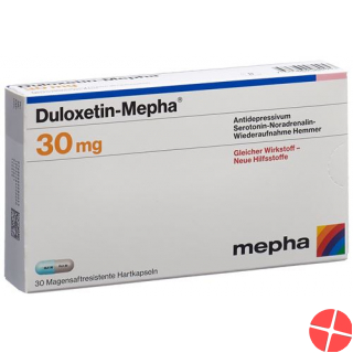 Duloxetine Mepha Kaps 30 mg 100 pcs