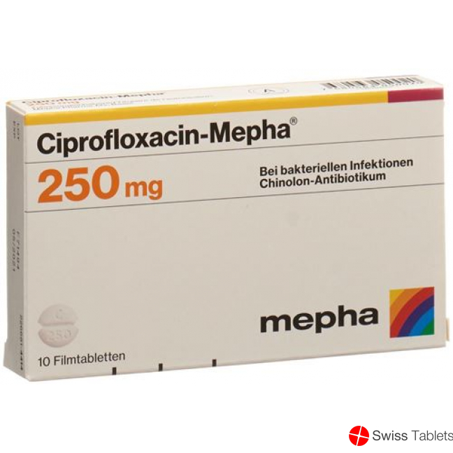 Ciprofloxacin Mepha Filmtabletten 250mg 20 Stück buy online