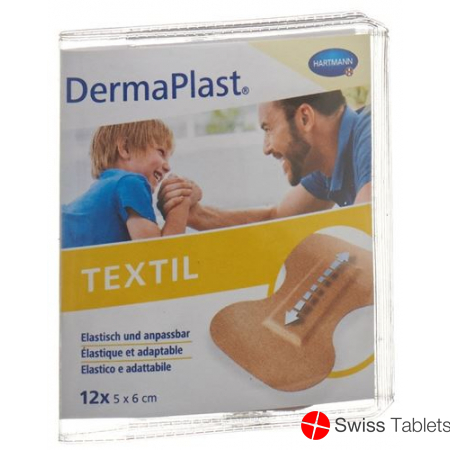 Dermaplast Textil Fingertip Plasters 5x6cm 12 Pieces buy online