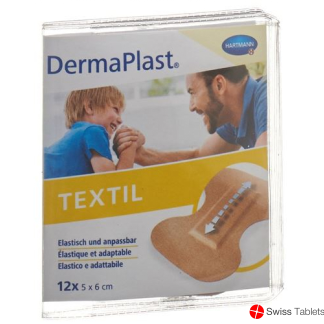 Dermaplast Textil Fingertip Plasters 5x6cm 12 Pieces buy online