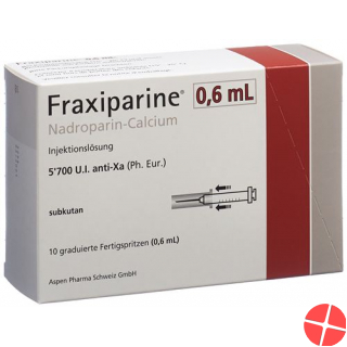 Fraxiparine 0.6ml Injektionslösung 100 Fertigspritzen 0.6ml