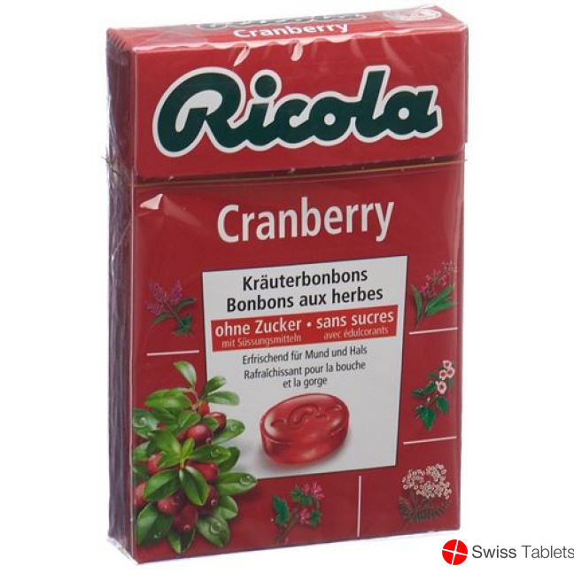 Ricola Cranberry Bonbons Oz M Stevia Box 50g buy online