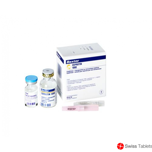 Ceprotin Trockensubstanz 1000 E C Solv Durchstechflasche buy online