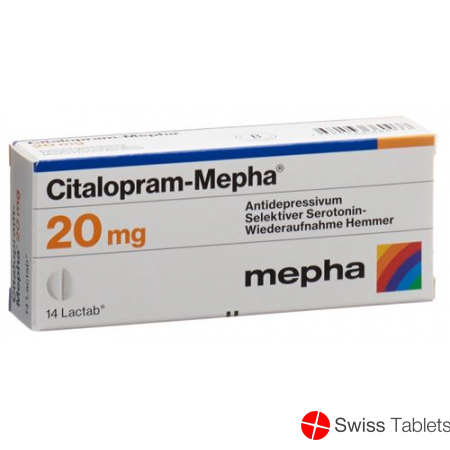 Citalopram Mepha Lactabs 20mg 28 Stück buy online