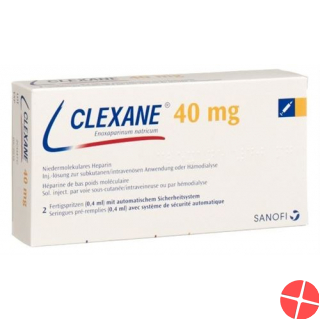 Clexane Inj Lös 40 mg / 0.4ml 50 Fertspr 0.4 ml
