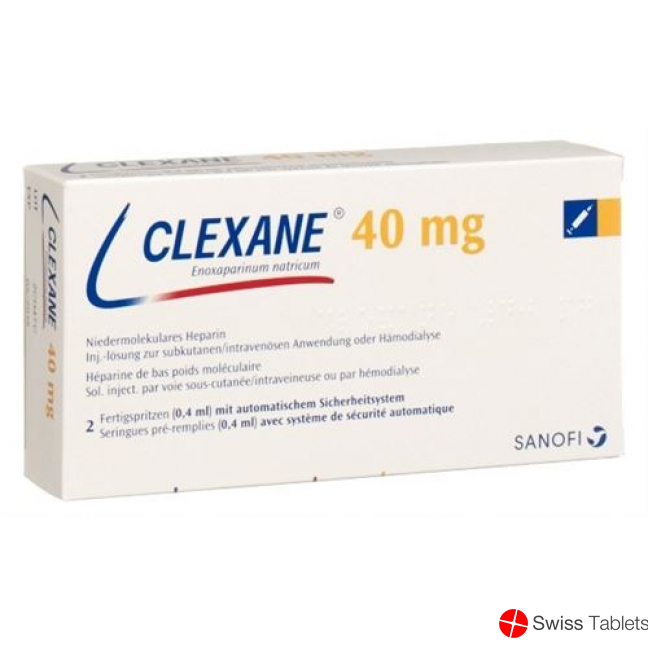 Clexane Inj Lös 40 mg / 0.4ml 50 Fertspr 0.4 ml