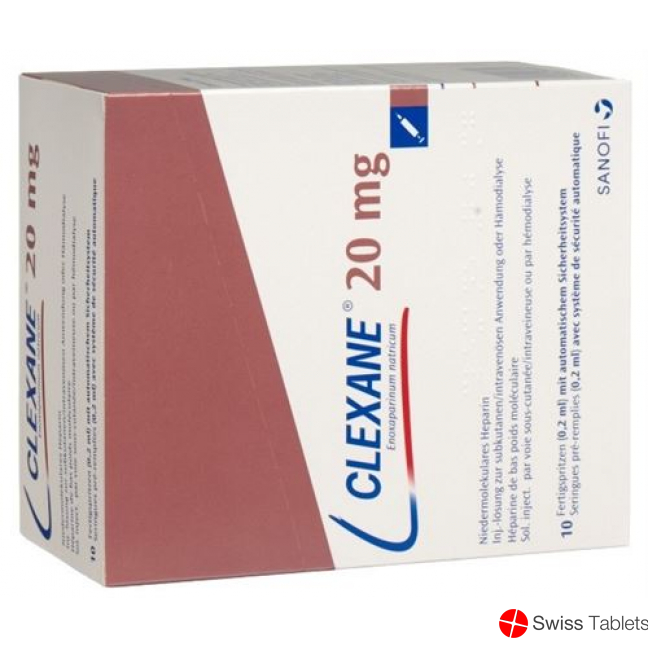 Clexane Inj Lös 20 mg / 0.2ml 50 Fertspr 0.2 ml