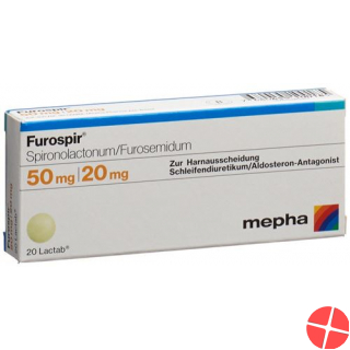 Furospir Lactabs 50mg/20mg 50 Stück