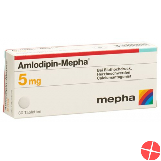 Amlodipin Mepha 5 Tabletten 5mg 100 Stück