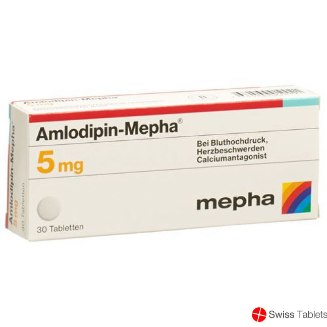 Amlodipin Mepha 5 Tabletten 5mg 100 Stück buy online