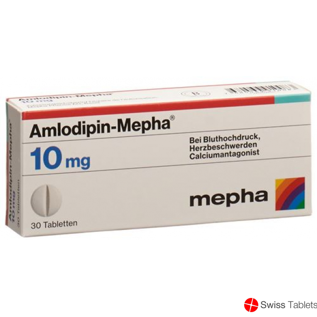 Amlodipin Mepha 10 Tabletten 10mg 100 Stück buy online