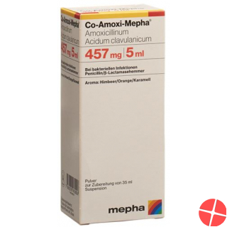 Co Amoxi Mepha Pulver 457mg Suspension 70ml