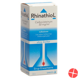 Rhinathiol Sirup Erwachsene ohne Zucker Flasche 200ml