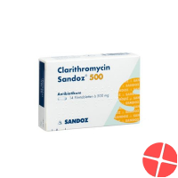 Clarithromycin Sandoz Filmtabletten 500mg 20 Stück