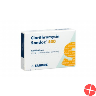 Clarithromycin Sandoz Filmtabletten 500mg 20 Stück