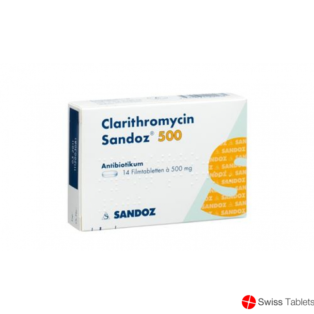 Clarithromycin Sandoz Filmtabletten 500mg 20 Stück buy online Clarithromycin Sandoz Filmtabletten 500mg 20 Stück buy online