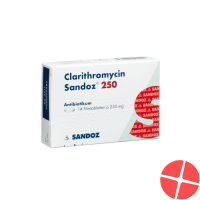 Clarithromycin Sandoz Filmtabletten 250mg 20 Stück