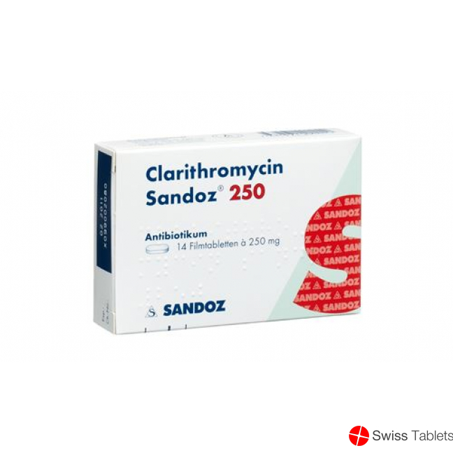 Clarithromycin Sandoz Filmtabletten 250mg 20 Stück buy online Clarithromycin Sandoz Filmtabletten 250mg 20 Stück buy online