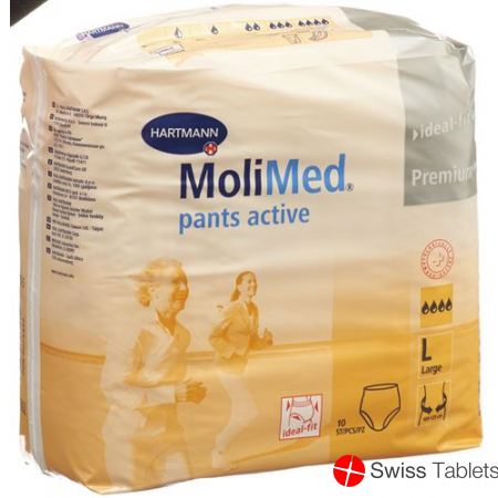 MoliMed pants active Grösse L Large 100-125cm 10 Stück buy online