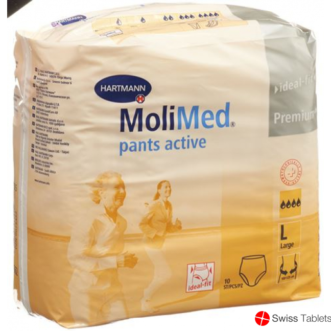 MoliMed pants active Grösse L Large 100-125cm 10 Stück buy online