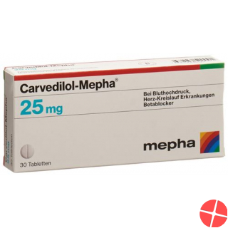 Carvedilol Mepha Tabletten 25mg 100 Stück