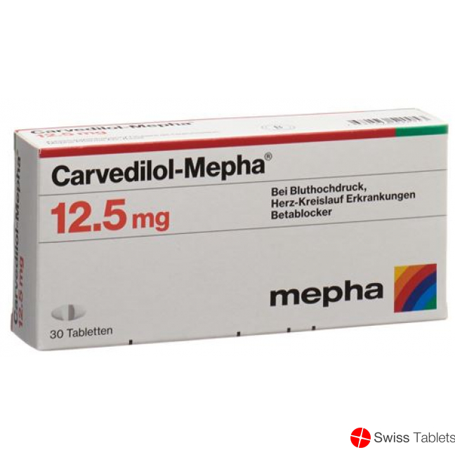 Carvedilol Mepha Tabletten 12.5mg 100 Stück buy online