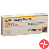 Azithromycin Mepha 250 Lactabs 250mg 6 Stück