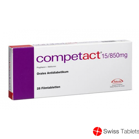 Competact Filmtabletten 15/850mg 98 Stück buy online