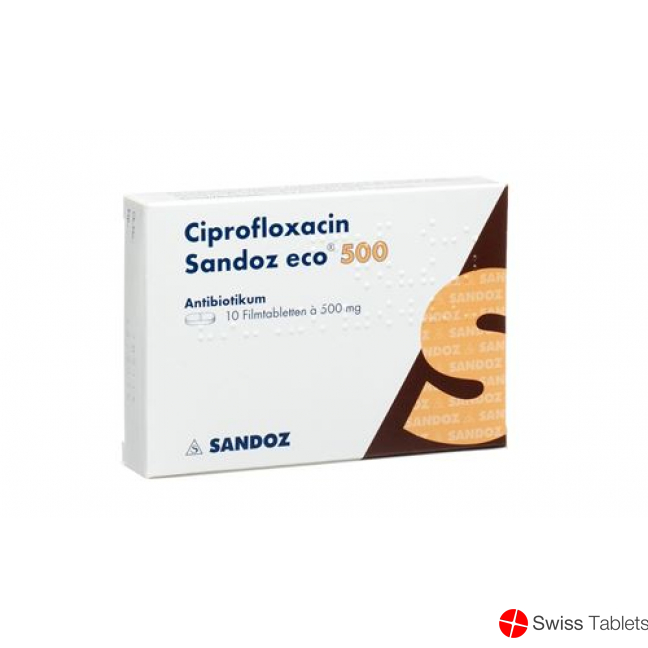 Ciprofloxacin Sandoz Eco Filmtabletten 500mg 20 Stück buy online
